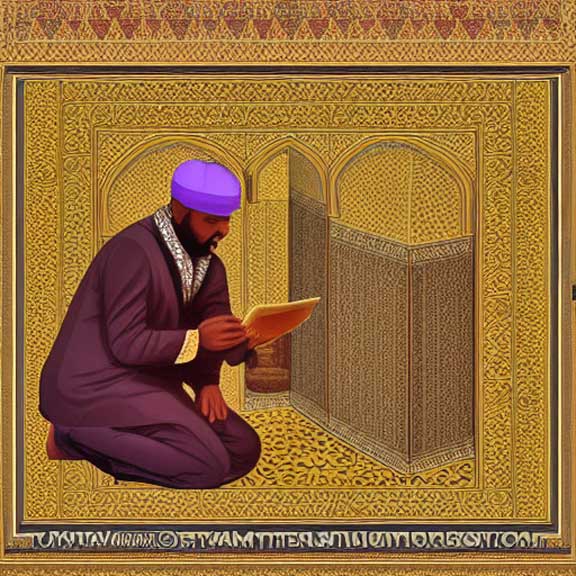 Moorish man in mosque