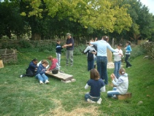 Making string from willow bark